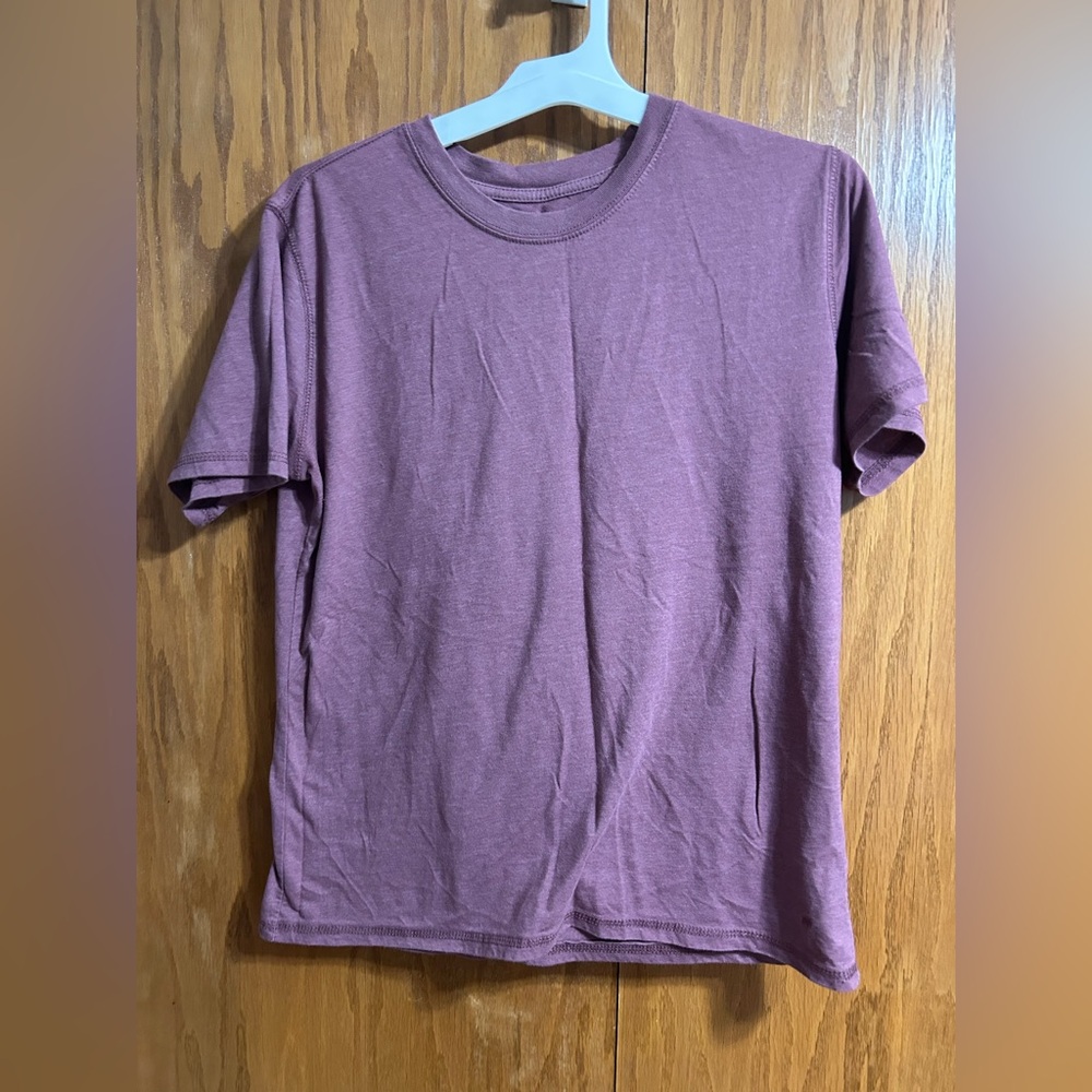 Casual Purple Short Sleeve Tee